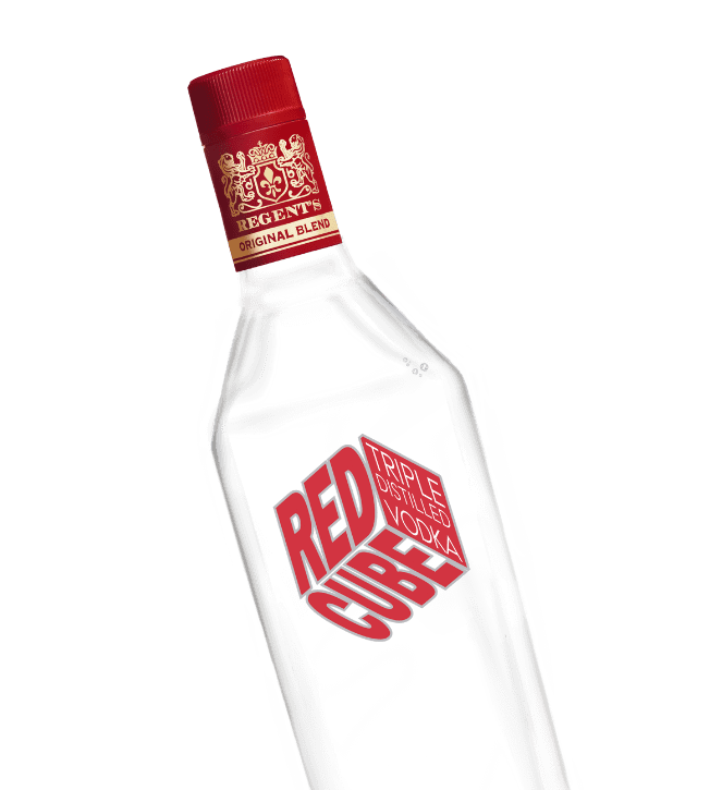 Red cube vodka detail image