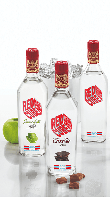 red cube vodka mobile banner